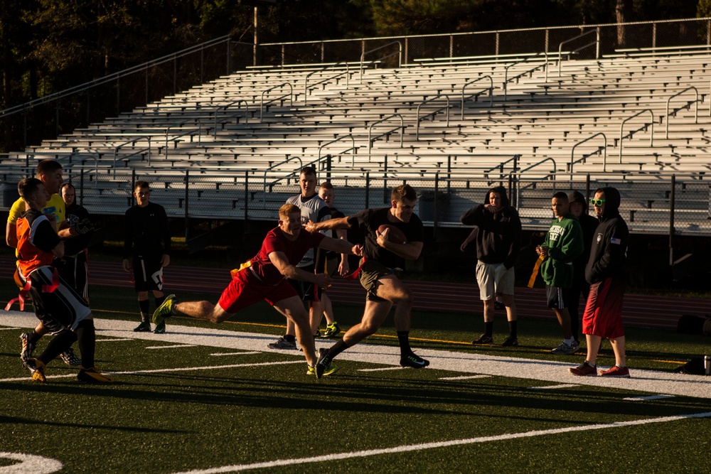 Marines, sailors compete in annual ‘Turkey Bowl’