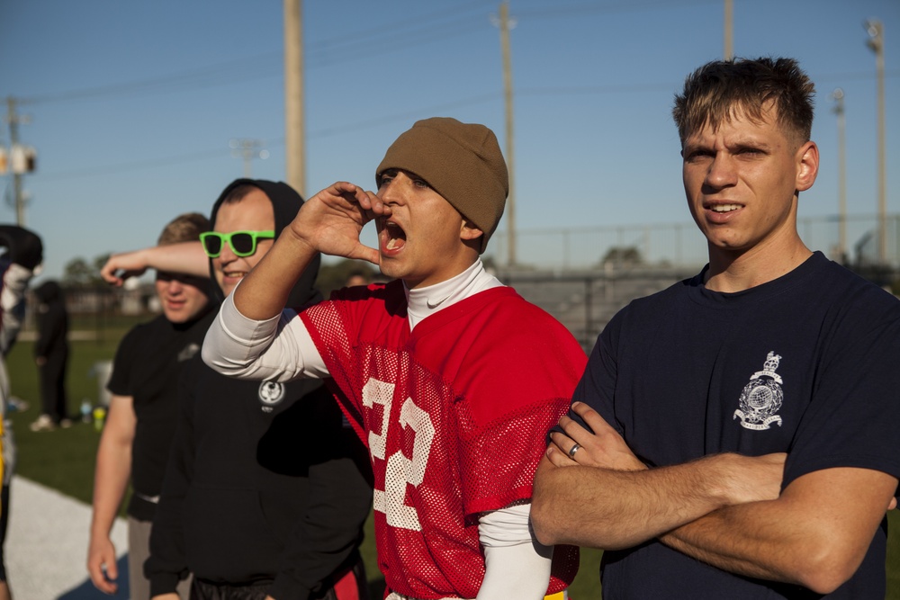 Marines, sailors compete in annual ‘Turkey Bowl’