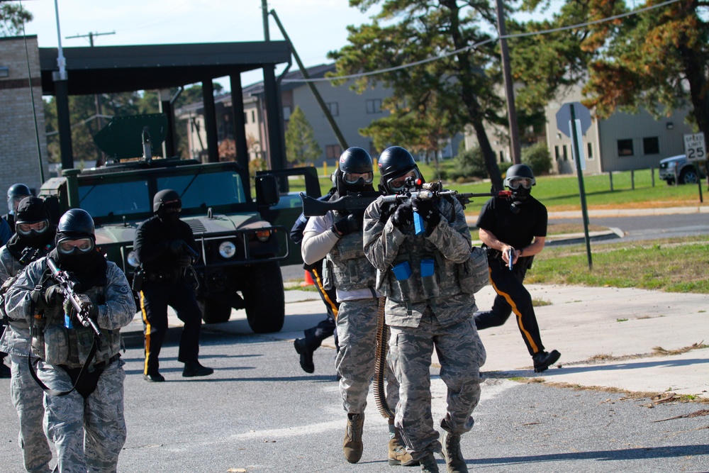 177th Fighter Wing joint active shooter exercise