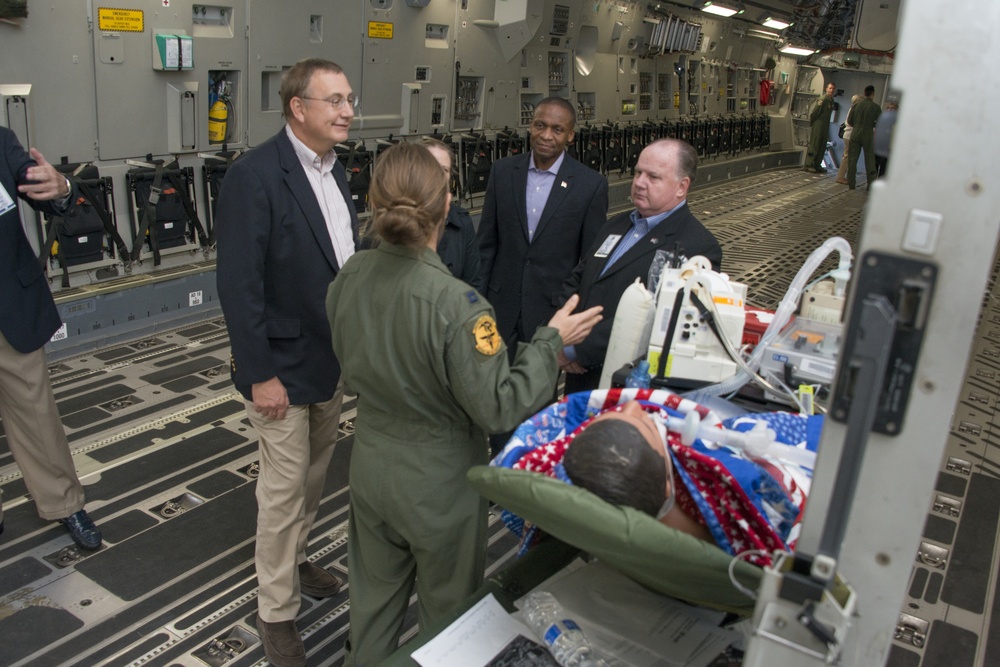 Travis AFB civic leader tour with Gen. Darren McDew