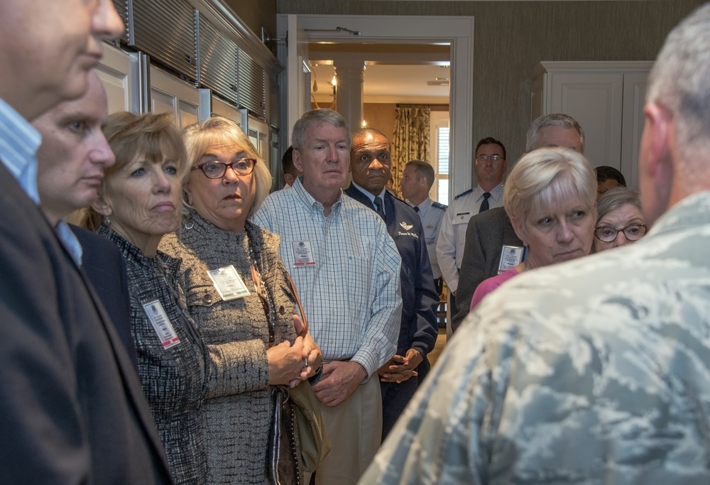 Civic leaders tour with Gen. Darren McDew