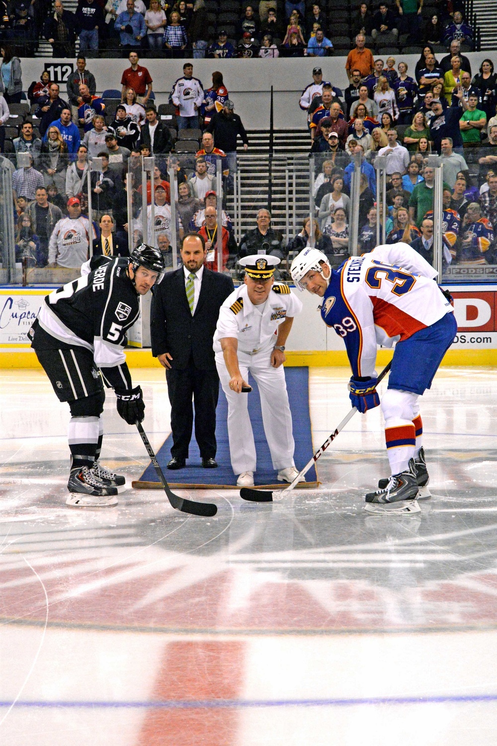 Ceremonial first puck