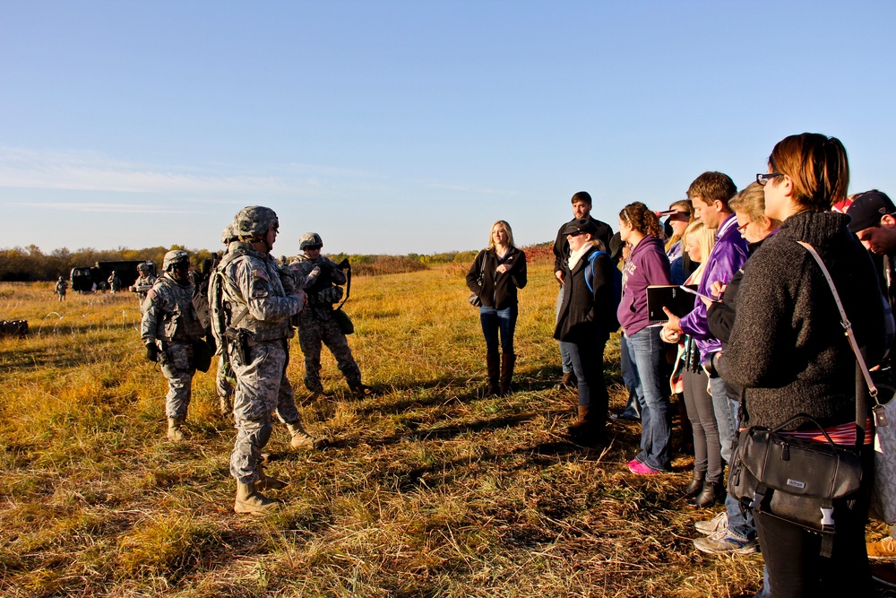 K-State journalism students gain better understanding of Army public affairs