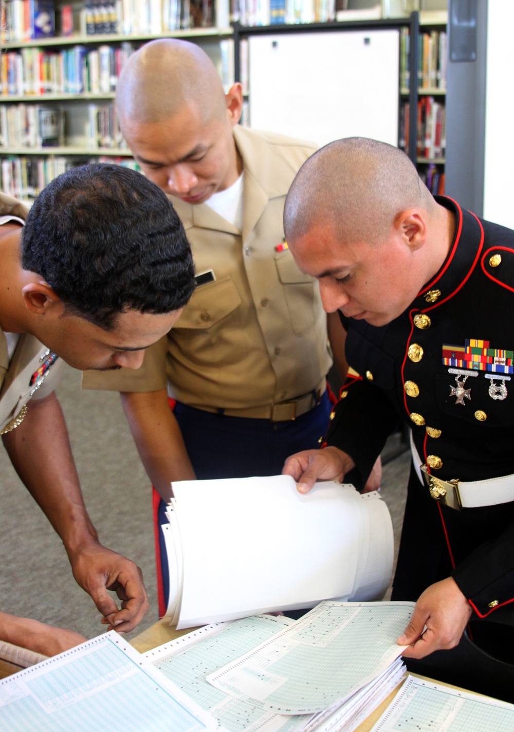 Marines proctor Mission Bay High School's first ASVAB