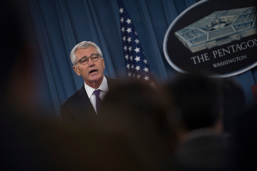 Hagel joint press brief with ROK Minister of National Defense