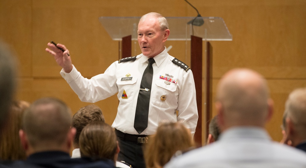 General Dempsey speaks to National Defense University