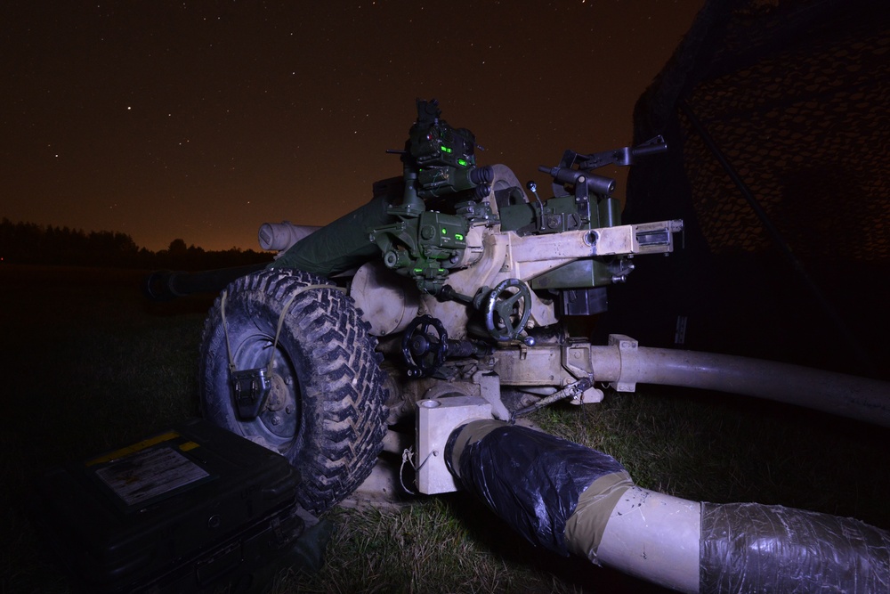 4-319th AFAR, 173rd Airborne Brigade live-fire exercise