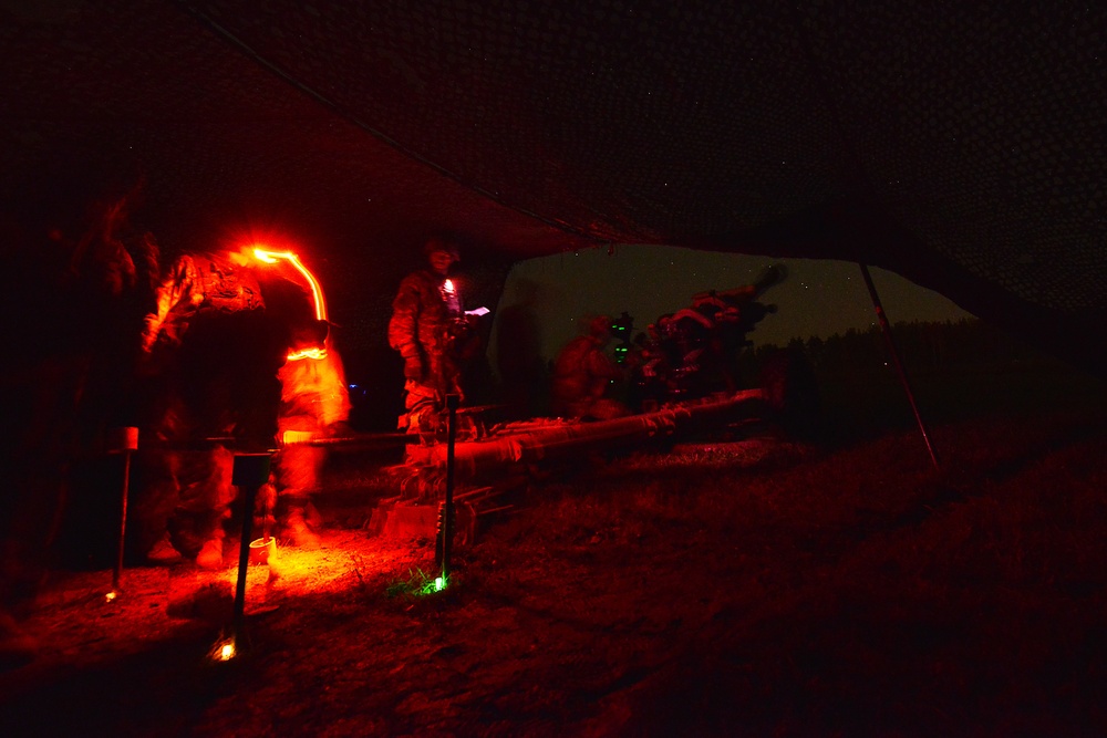 4-319th AFAR,173rd Airborne Brigade live-fire exercise