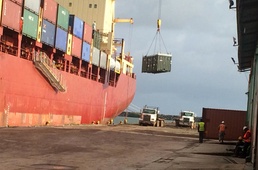Cargo vessel arrives in Africa with supplies, equipment for DLA mission