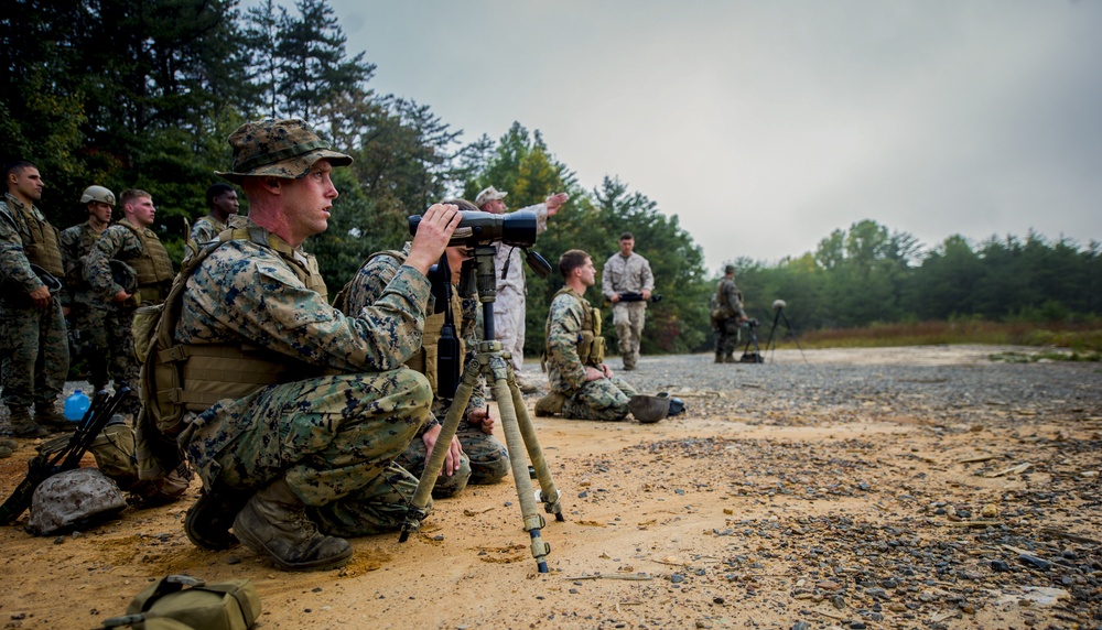Scout Snipers conduct field training at TBS