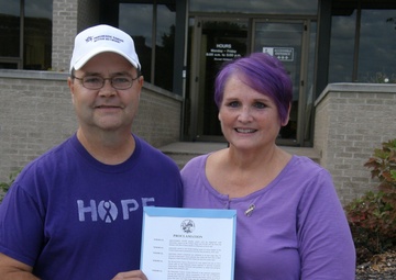 Missouri National Guardsman promotes pancreatic cancer awareness