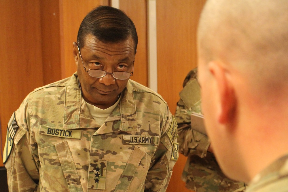Lt. Gen. Bostick in Afghanistan