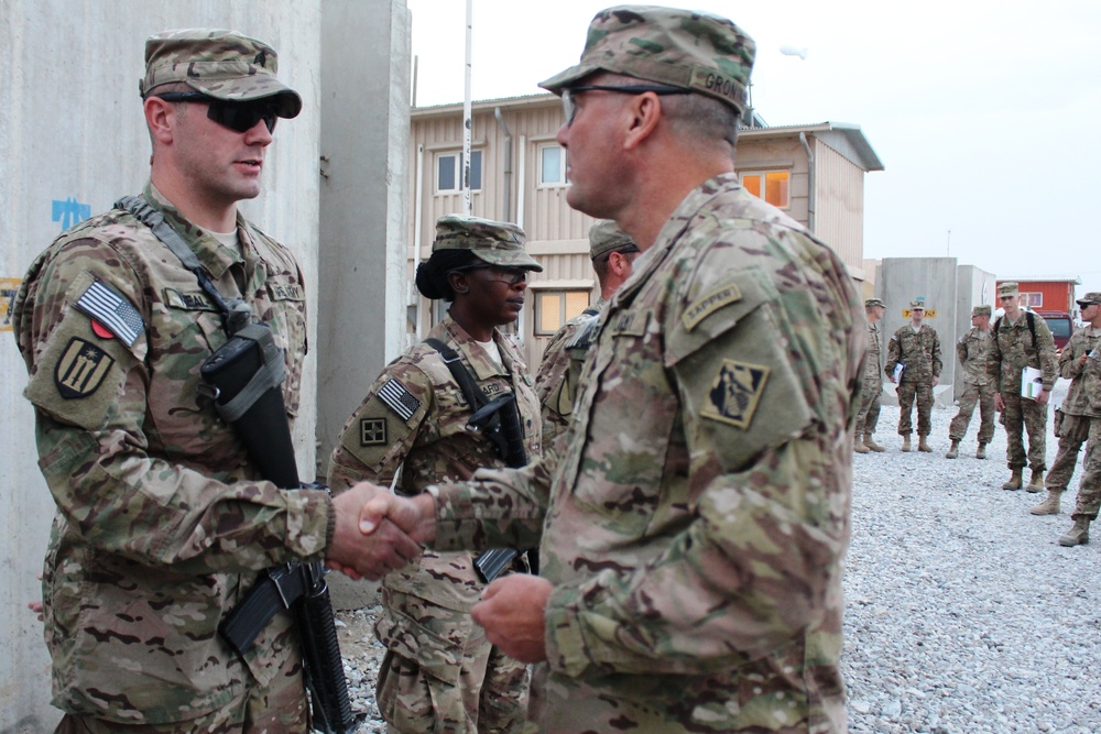 Command Sgt. Maj. Groninger in Afghanistan