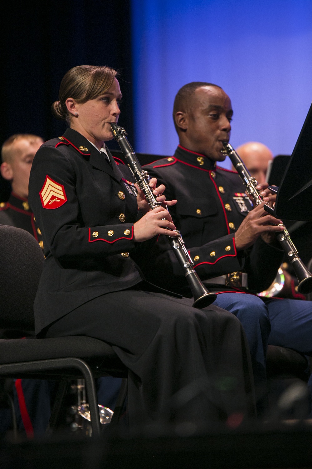 Performance at Battery Creek High School featuring Parris Island Marine Band