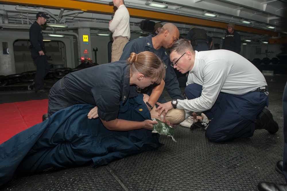 USS Carl Vinson active shooter drill