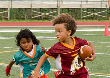 Mini Mite Redskins defeat Dolphins