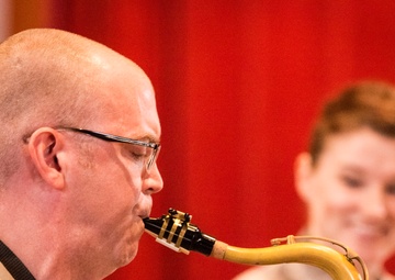 Joint Base commander visits the US Air Force Band