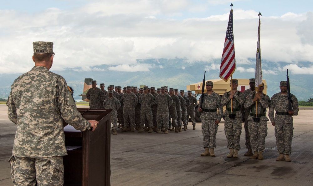 Joint Task Force-Bravo’s Medical Element transfer of authority ceremony