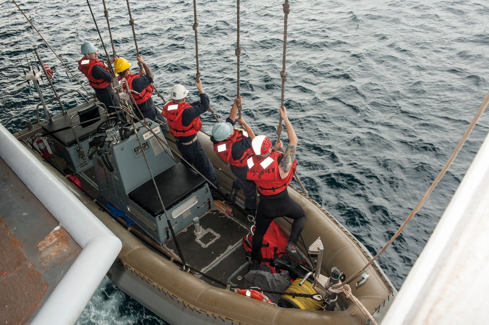 USS Carl Vinson small-boat operations