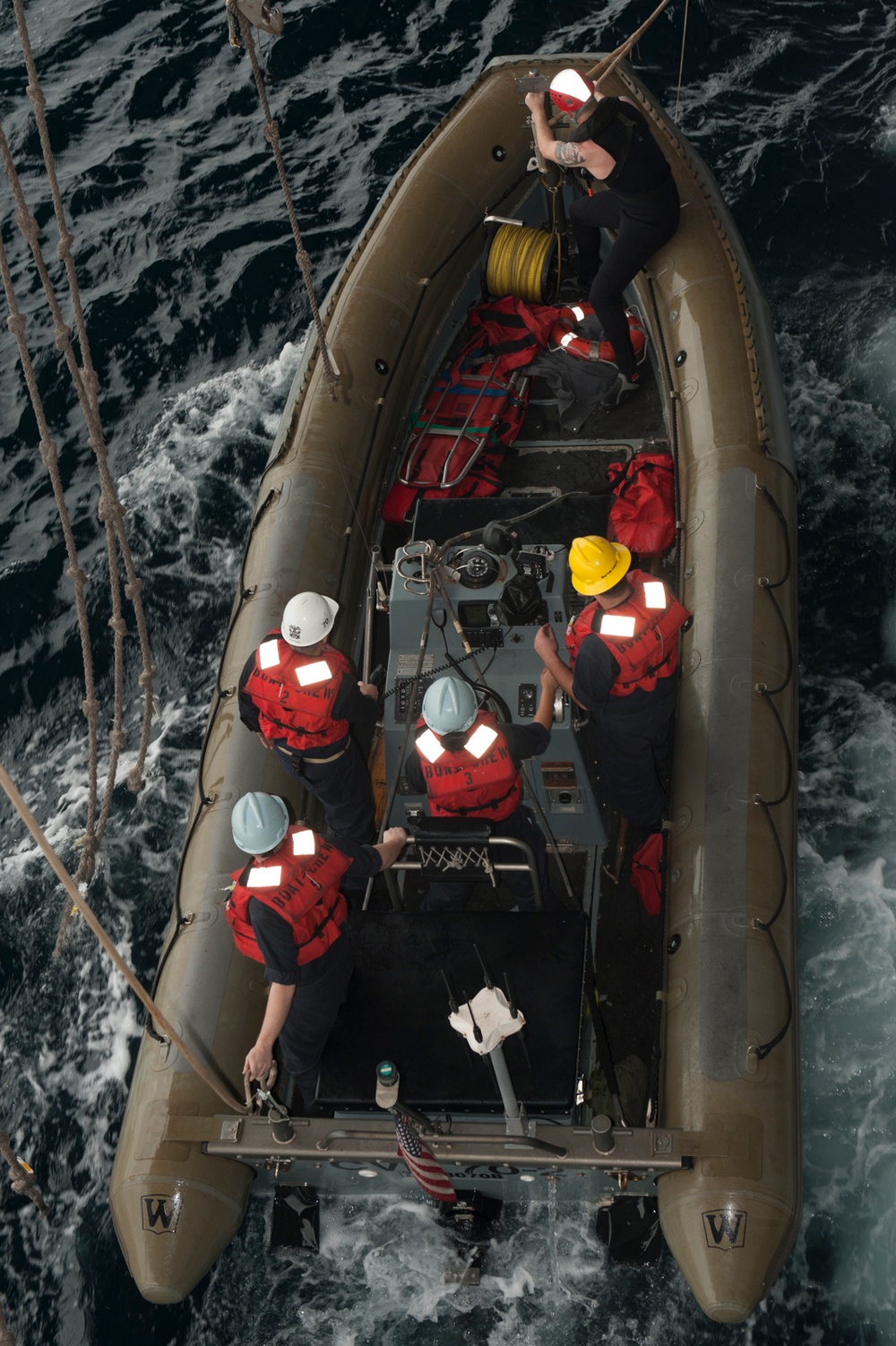 USS Carl Vinson small-boat operations