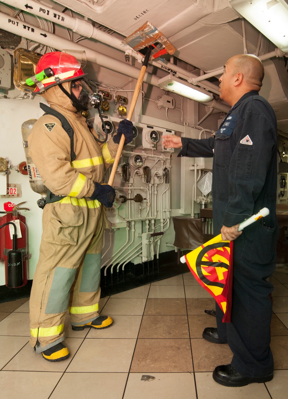 USS Carl Vinson general quarters drill