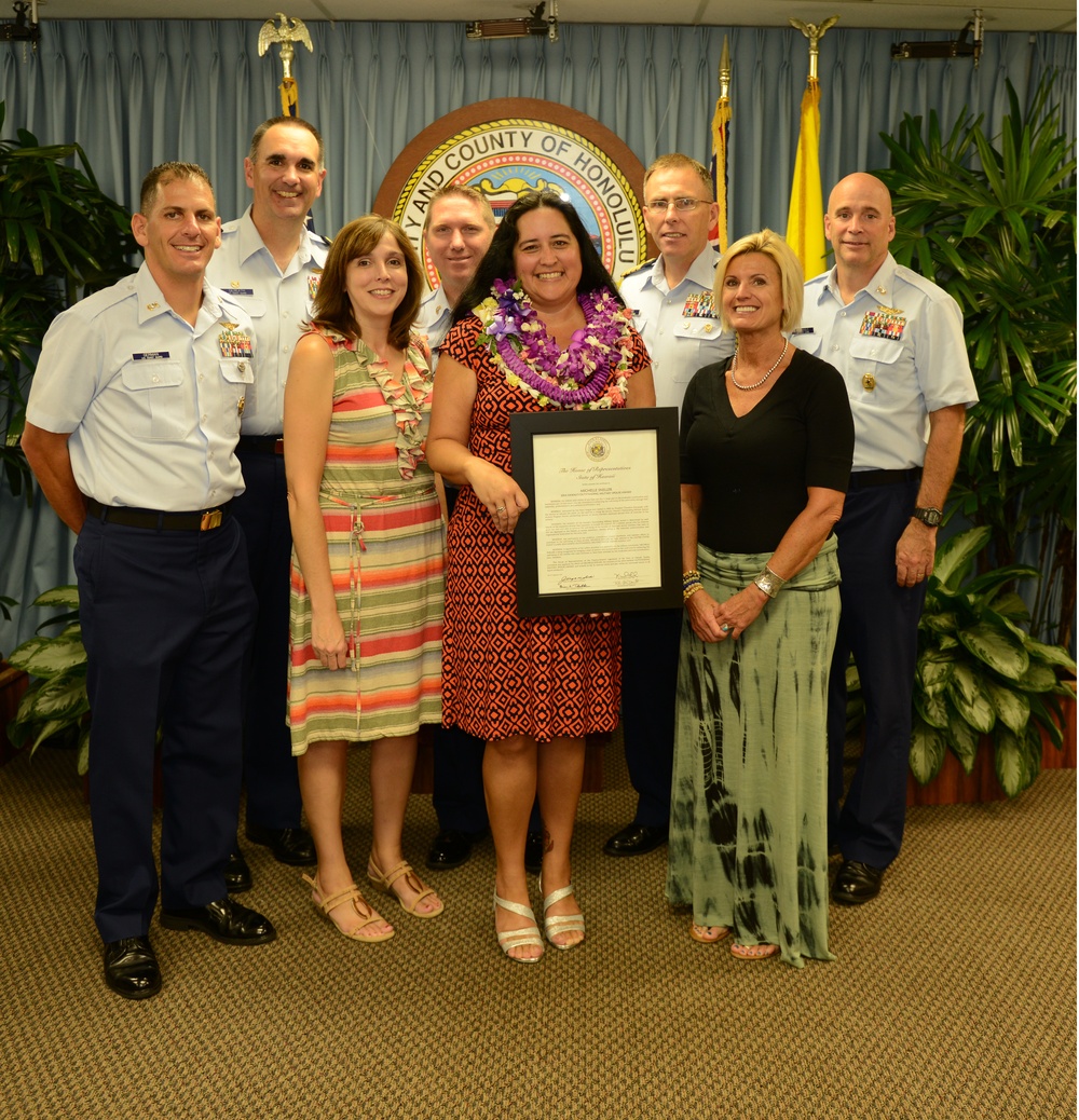 Coast Guard spouse recognized for outstanding service
