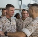 II MEF commanding general speaks to 24th MEU Marines aboard USS Iwo Jima