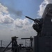 USS Rodney M. Davis fires close-in weapons system