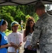 Hawaii National Guardsmen pass out candy to trick or treaters, patrol neighborhoods as lava flow continues