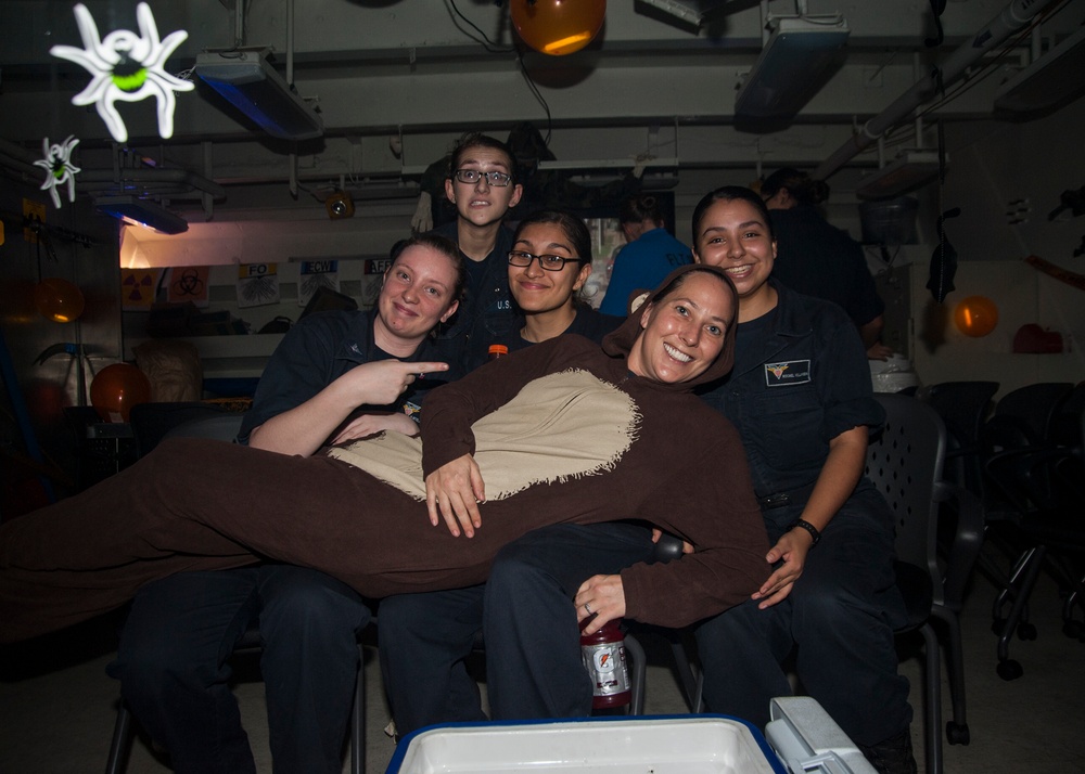 Engineering Department holds holiday party aboard USS Carl Vinson