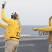 USS Carl Vinson EO directs aircraft