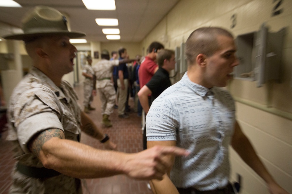 Photo Gallery: Civilians arrive to Parris Island to earn title Marine