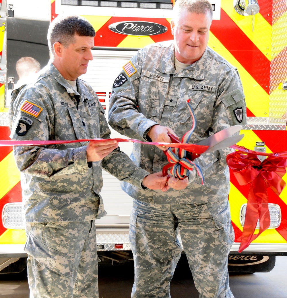 New Fire Station opens at McCrady Training Center