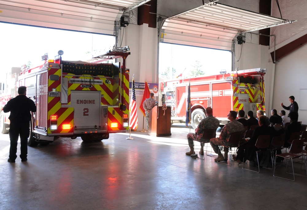 New fire station opens at McCrady Training Center