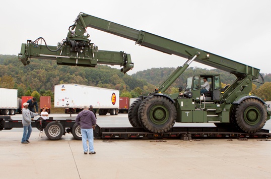 DLA Distribution supplies cargo handler for Operation United Assistance