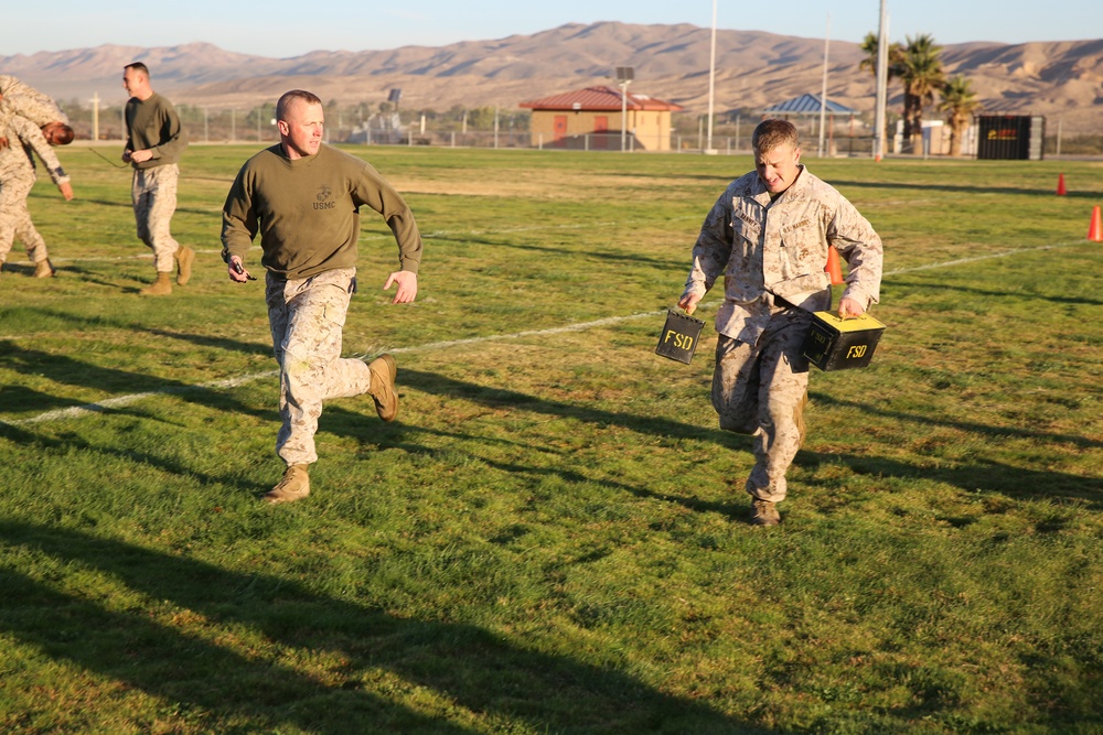 Barstow Marines take the Combat Fitness Test