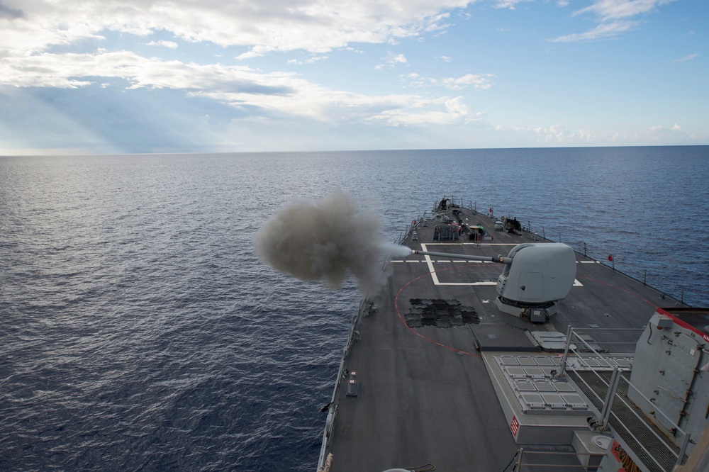 Pre-action calibration fire exercise