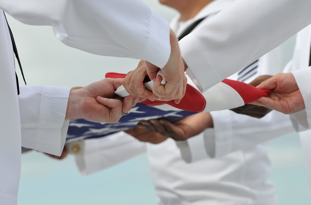 Ceremony at the USS Utah Memorial