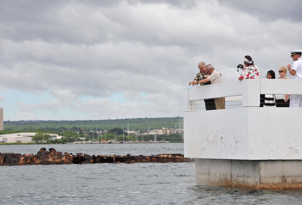 Ceremony at the USS Utah Memorial