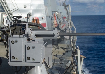 USS Roosevelt is deployed as a part of the George H.W. Bush Carrier Strike Group supporting maritime security operations and theatre security efforts in the US 5th fleet area of responsibility