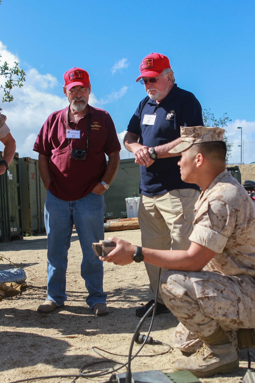 Vietnam veterans visit 1st Intel Bn. SCAMP