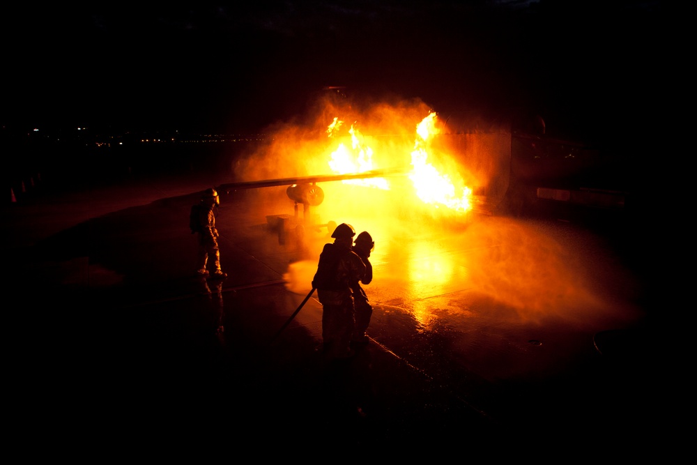 MCBH Crash Fire Rescue Training Exercise