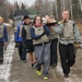 Eagle River High School hockey players work out with 1-Geronimo paratroopers