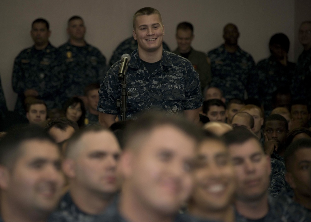 NAF Atsugi all-hands call with Adm. Harris
