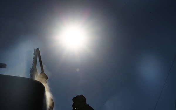 Sailors, civilians maintain LCM-8