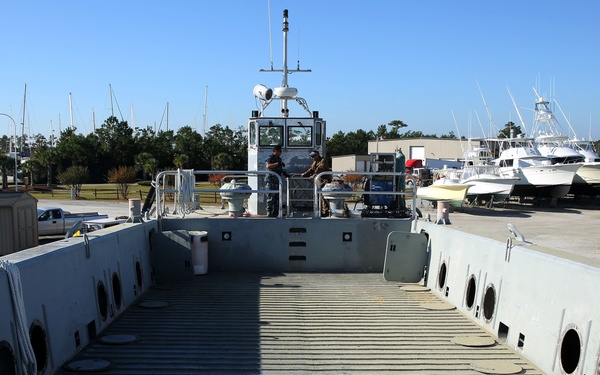 Sailors, civilians maintain LCM-8