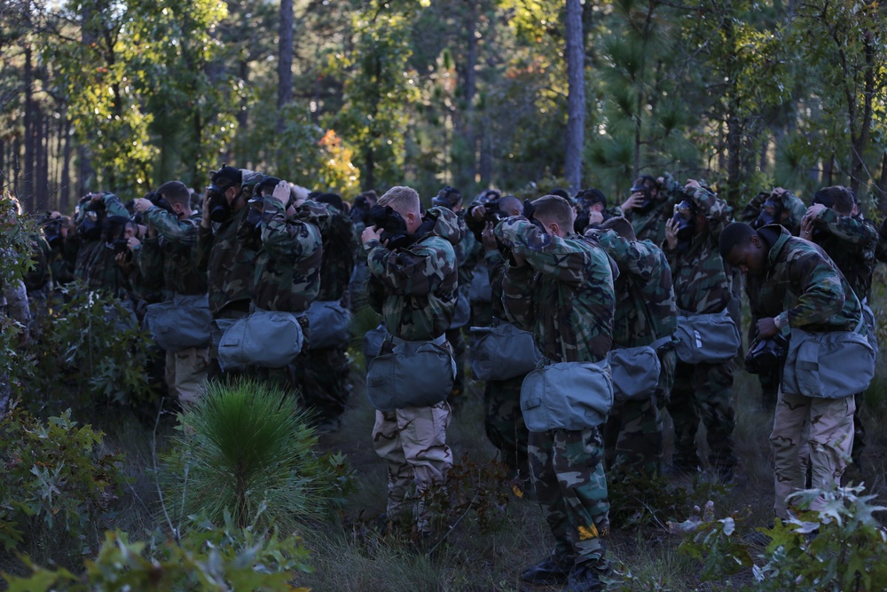 Kilo Battery undergoes gasmask training during Rolling Thunder