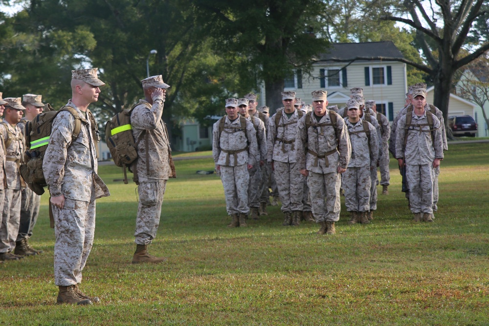 II Marine Expeditionary Force emphasizes unit cohesion with 9.5 mile hike