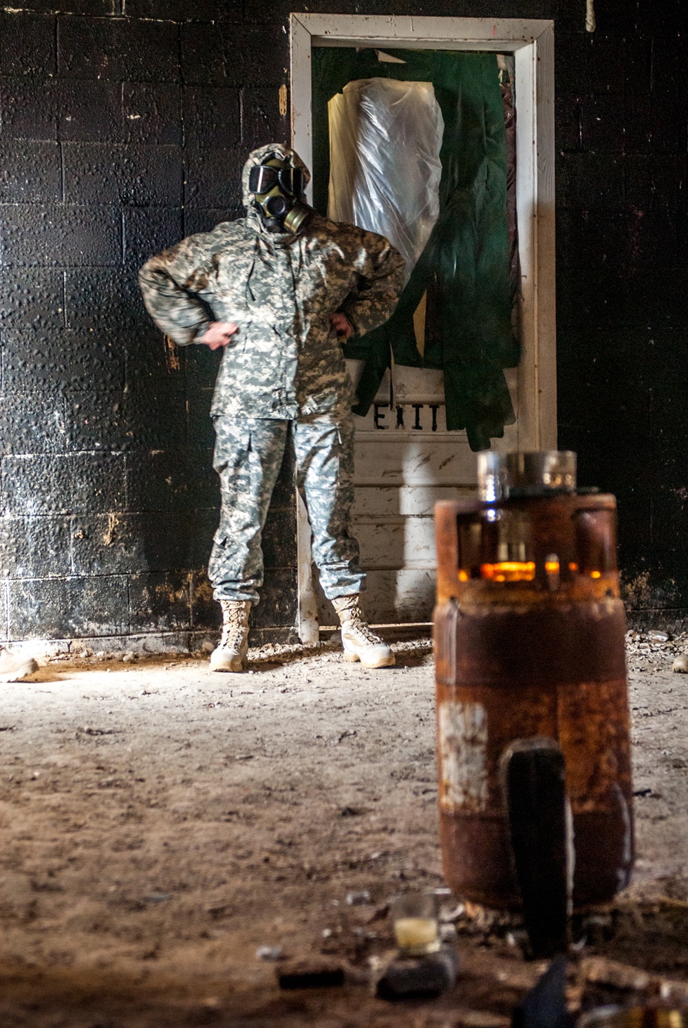 Nuclear Biological and Chemical training qualification at Camp Atterbury