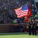 Minnesota Marines present colors at the Minnesota Vikings Game